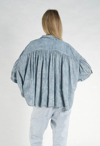 PRE-ORDER - Rundholz Raw Edge Shirt in Seafoam Fog - 2580403 (Pictured in Seaweed Fog)
