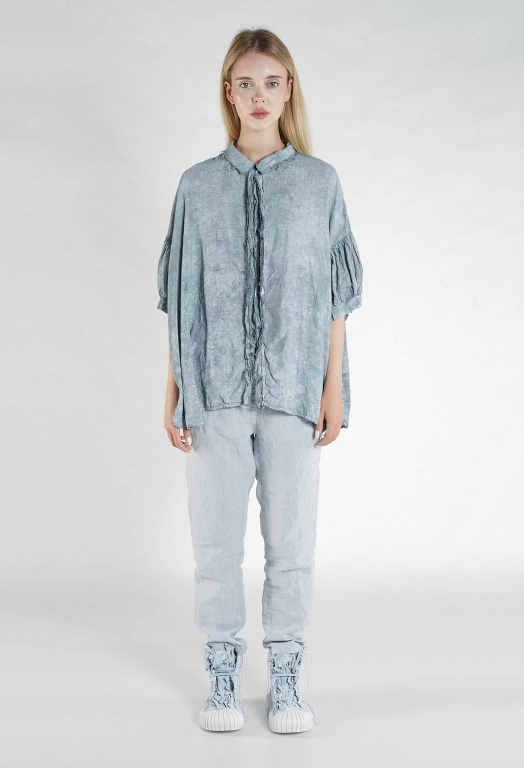 PRE-ORDER - Rundholz Raw Edge Shirt in Amber Fog - 2580403 (Pictured in Seaweed Fog)