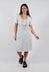 Shift Style Floral Jacquard Dress in Mint