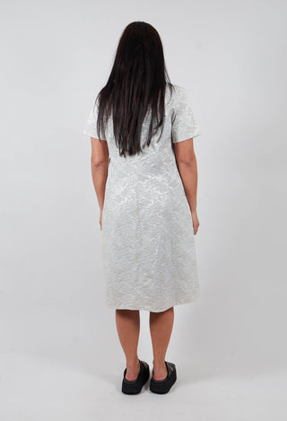 Shift Style Floral Jacquard Dress in Mint