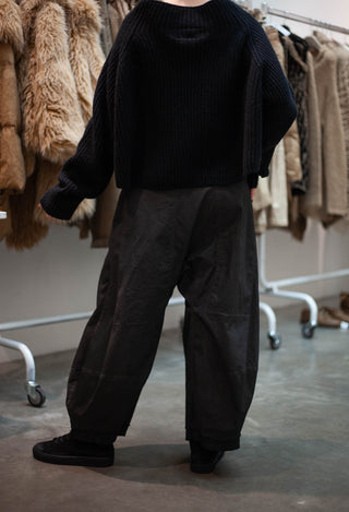 PRE-ORDER - Coated Trousers in Henna Cloud (Pictured in Black Cloud) - 2600103