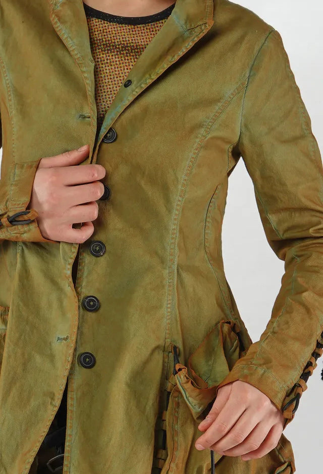 PRE-ORDER - Button Through Jacket with Feature Pockets in Flamingo Cloud (Pictured in Lagoon Cloud) - 2601113