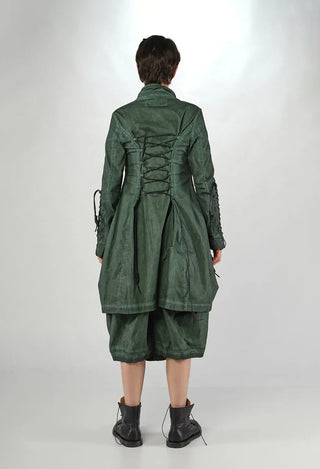 PRE-ORDER - Button Through Coat with Feature Pockets in Crab Cloud (Pictured in Pine Cloud) - 2601208