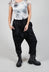 Cropped Flower Joggers in Black Print