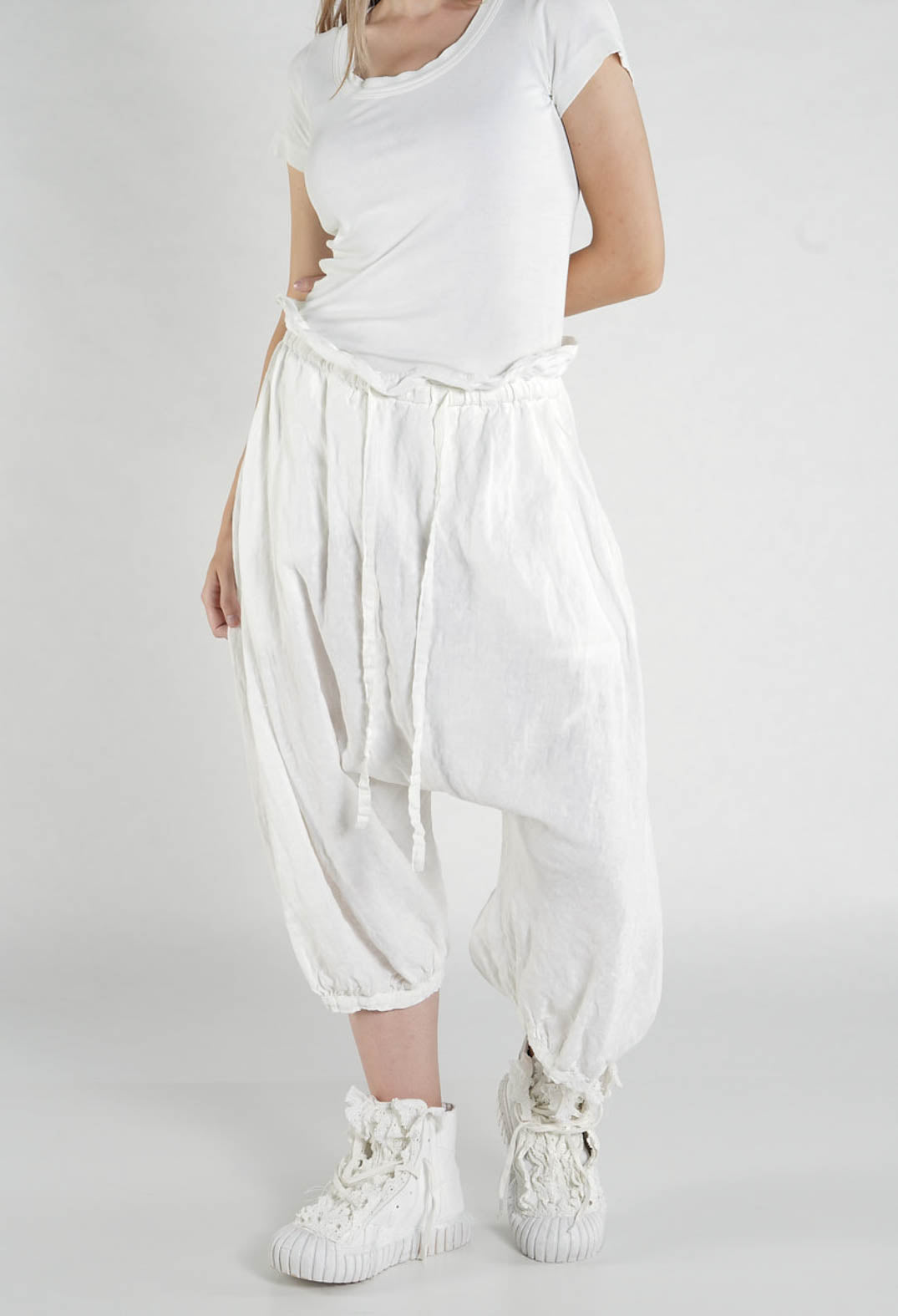 PRE-ORDER - Linen Trousers in Sky Fog - 2670109 (Pictured in Seamfoam Fog)