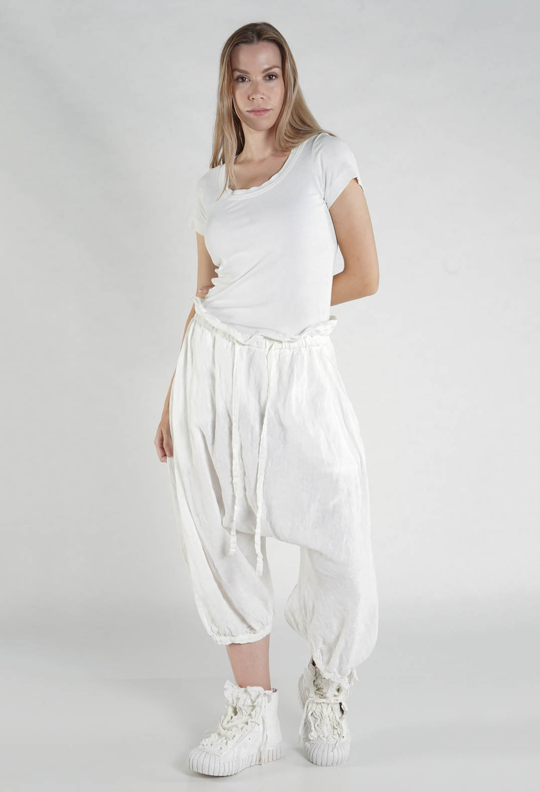 PRE-ORDER - Linen Trousers in Sky Fog - 2670109 (Pictured in Seamfoam Fog)