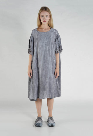 PRE-ORDER - Lace Trim Dress in Amber Fog - 2670905