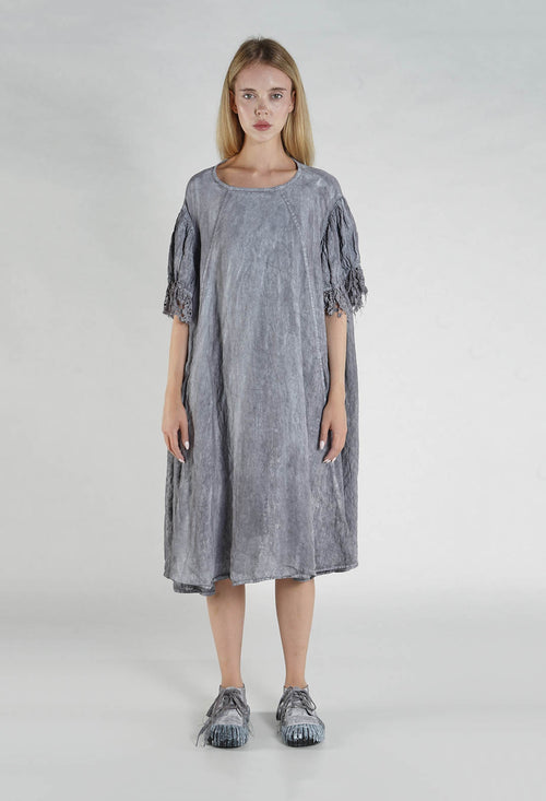 PRE-ORDER - Lace Trim Dress in Amber Fog - 2670905