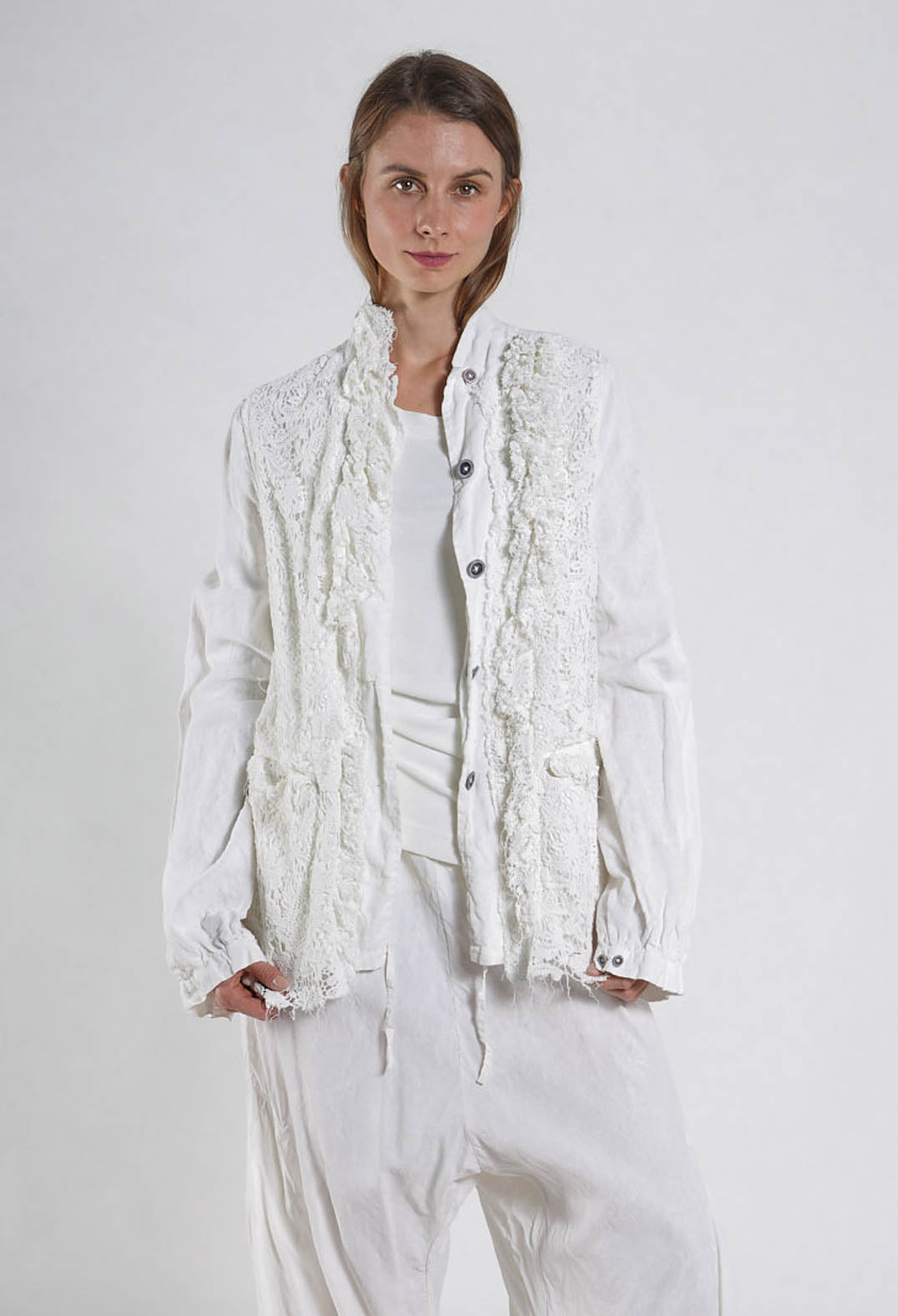 PRE-ORDER - Lace Jacket in Seaweed Fog - 2671106 (Pictured in Seamfoam Fog)