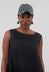 Peak Cap in Black Check