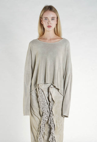 PRE-ORDER - Cropped Jumper inSeaweed Fog - 2690703 (Pictured in Linen Fog)