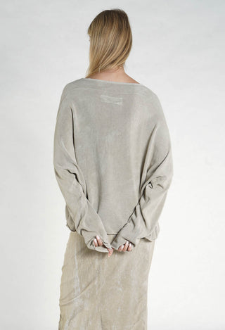 PRE-ORDER - Cropped Jumper inSeaweed Fog - 2690703 (Pictured in Linen Fog)