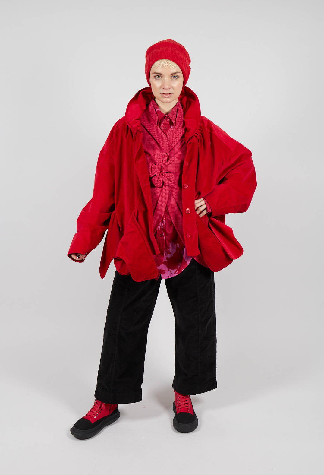 Short Jacket with Feature Pockets in Rose - 3231101