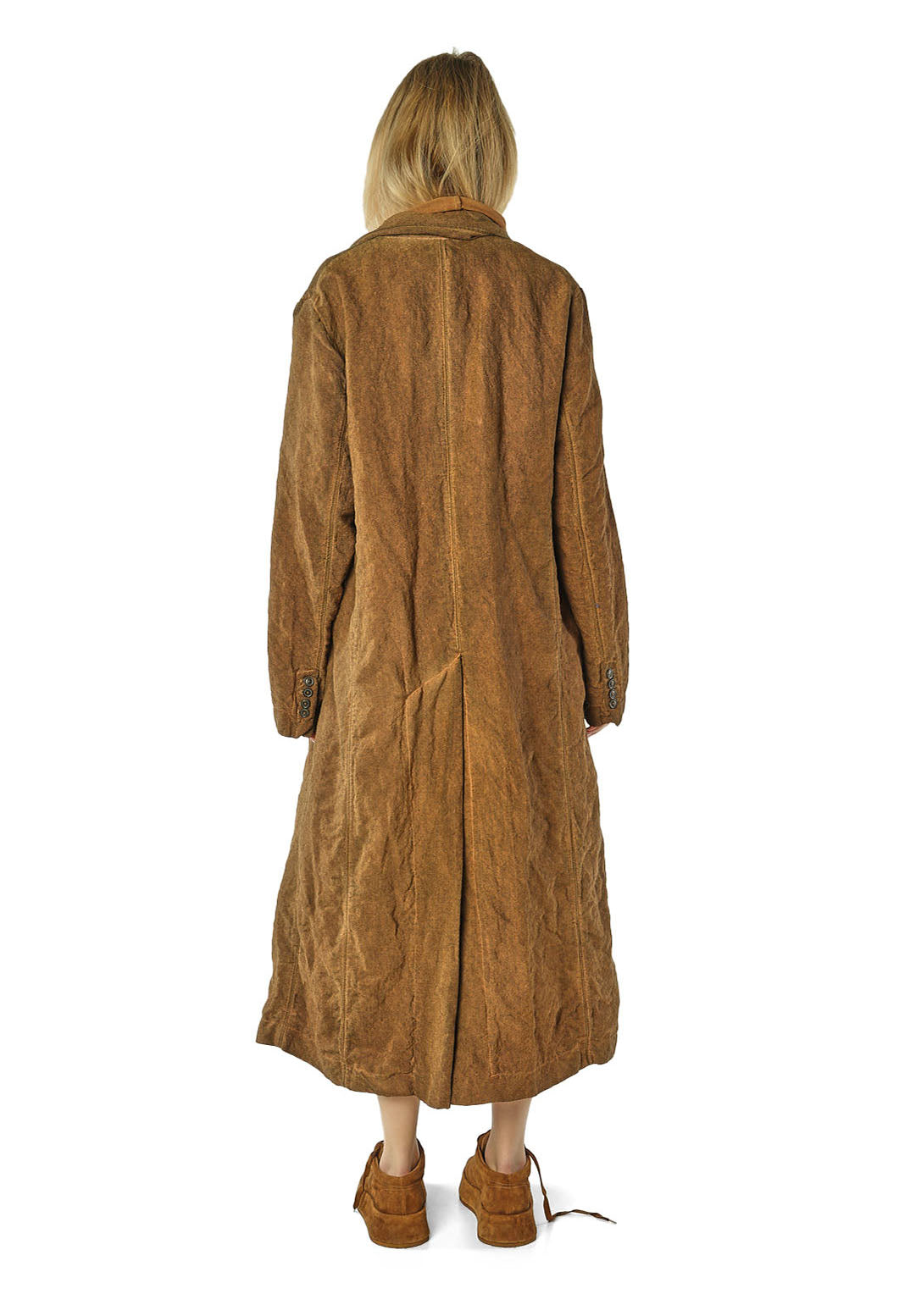 PRE-ORDER - Double Breasted Long Coat in Dakar Cloud - 2711208