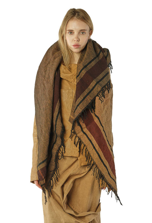 PRE-ORDER - Fringed Scarf in Terracotta Cloud (Pictured in Dakar Cloud) - 2711409