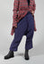 Relaxed Fit Drop Crotch Trousers in Quetsche