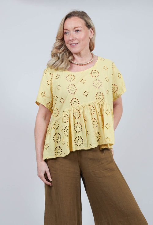 Ahbiszett Top in Leo Yellow