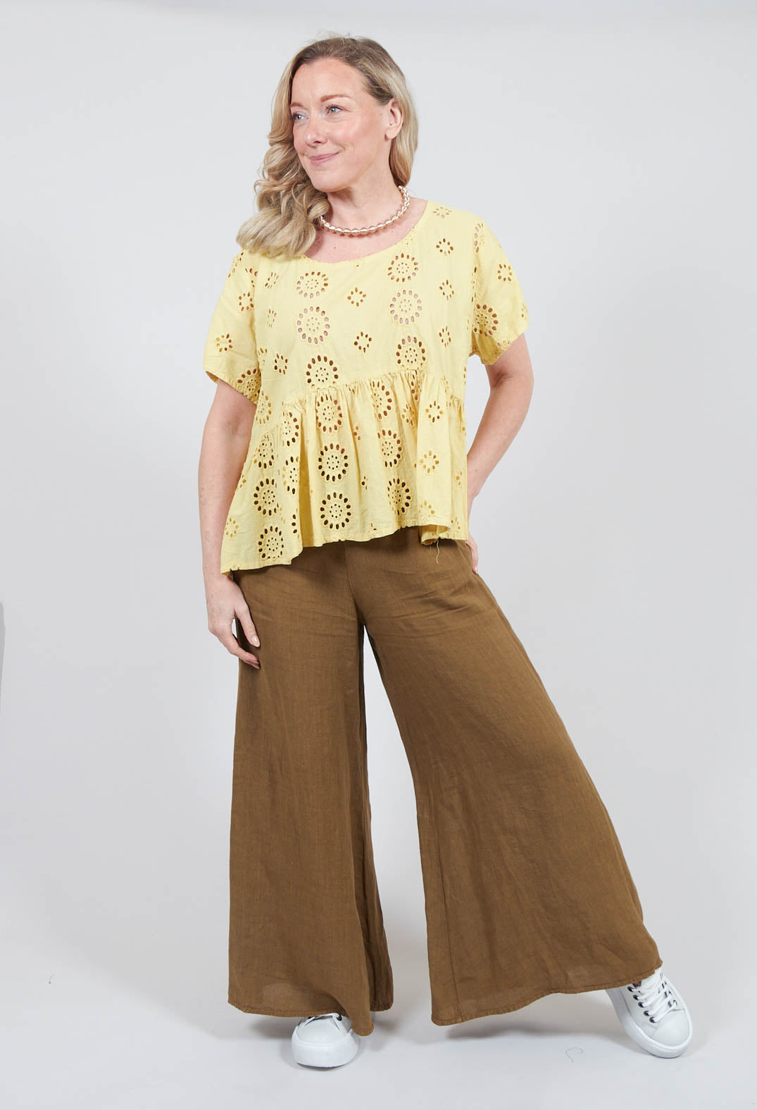 Ahbiszett Top in Leo Yellow