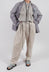 Vintage Look Linen Trousers in Original Beige