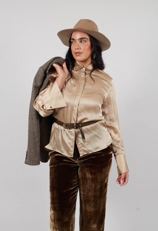 Long Sleeve Shirt in Champagne