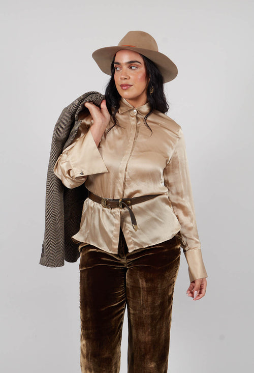 Long Sleeve Shirt in Champagne