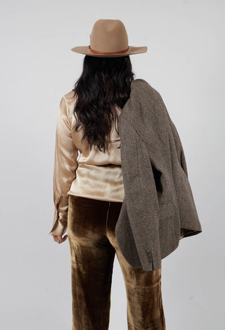 Long Sleeve Shirt in Champagne