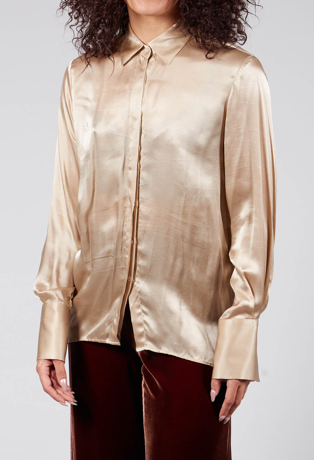 Long Sleeve Shirt in Champagne