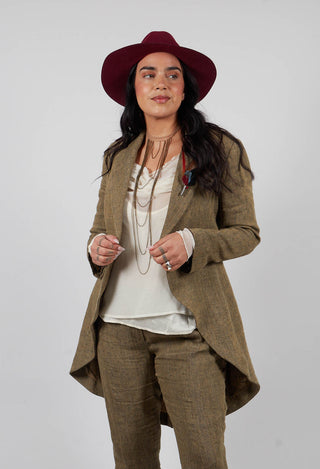 Double Breasted Blazer in Rock