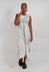 Alyson Dress with Hand Painting in White