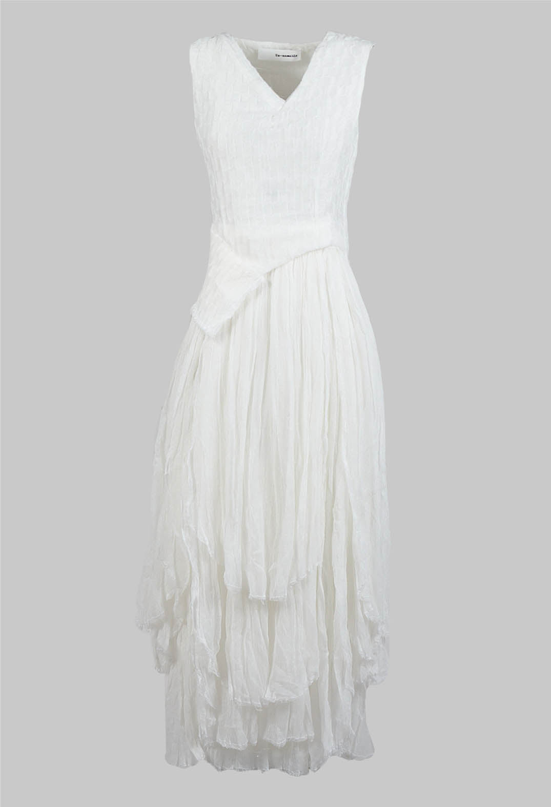 Oriel Dress with Cut Out Detail in White