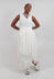 Oriel Dress with Cut Out Detail in White