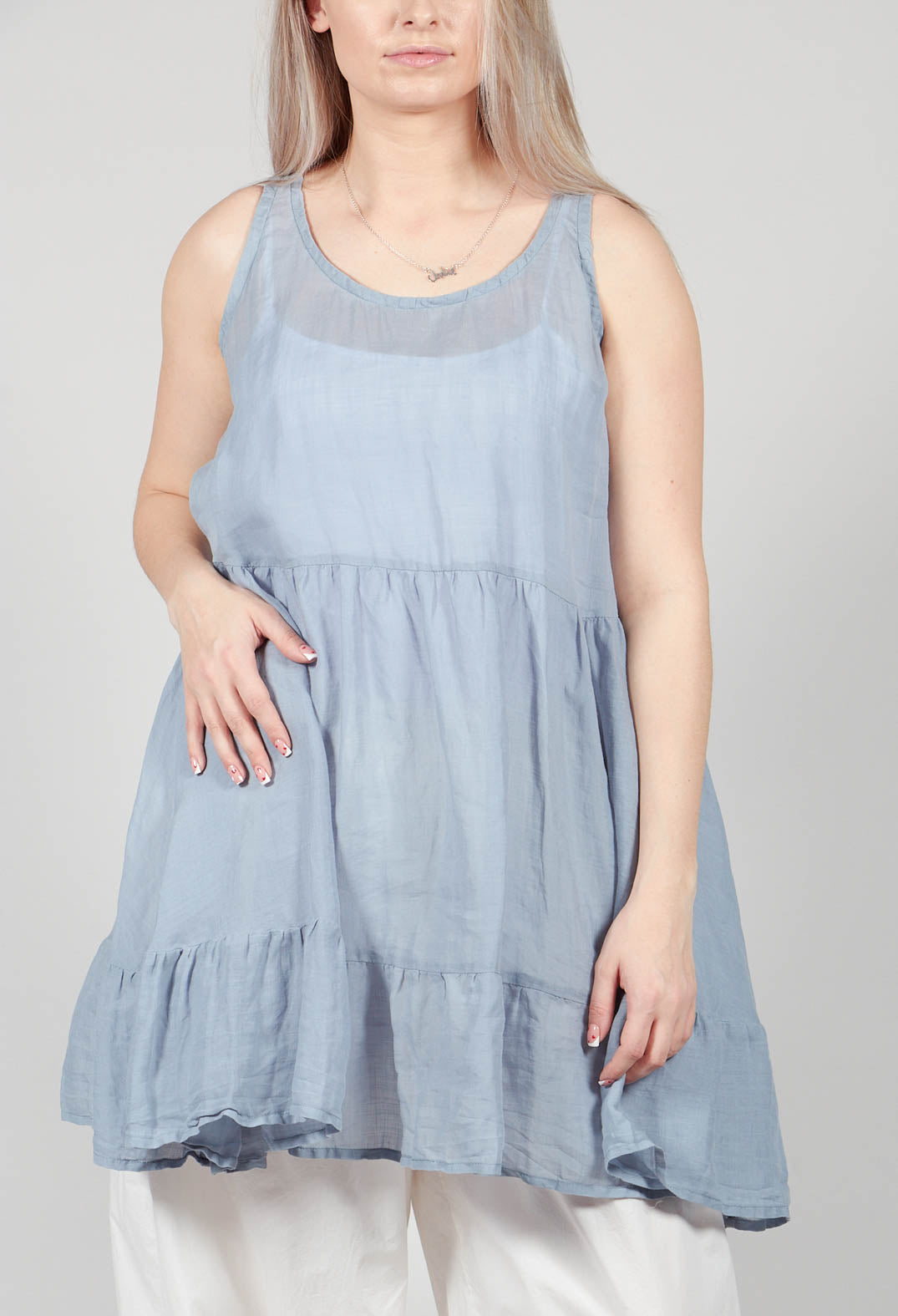 Millionerde Top in Wind Blue