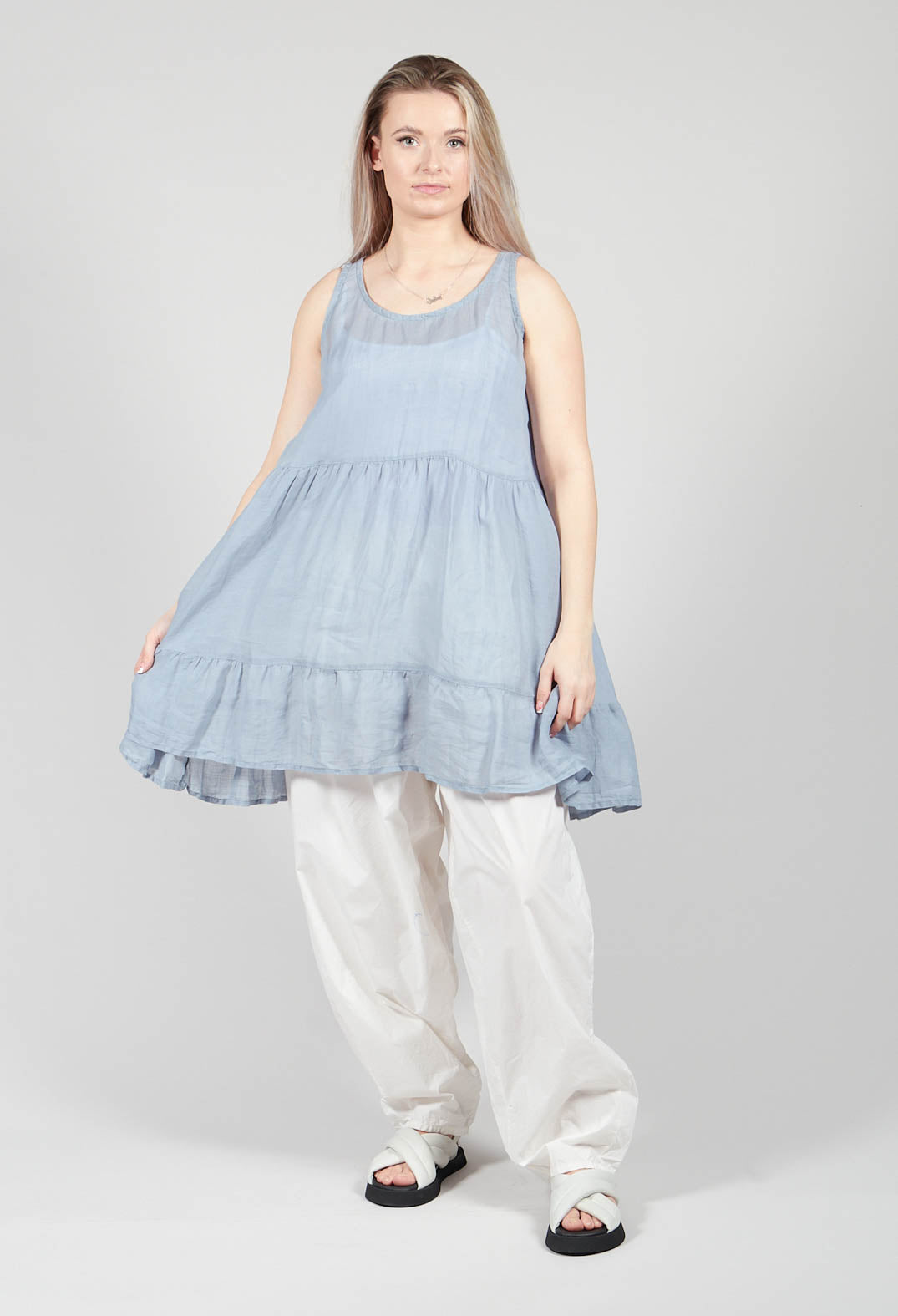 Millionerde Top in Wind Blue
