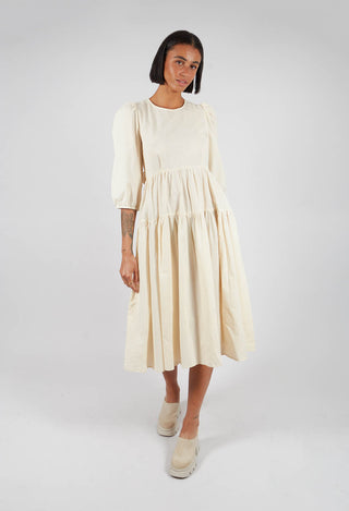 Backless Cream Shift Dress