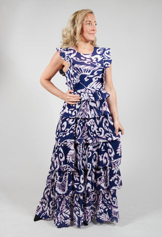 long tiered Beatrice B printed dress 