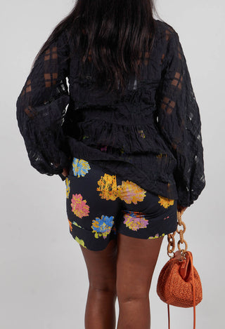 High Waisted Floral Shorts