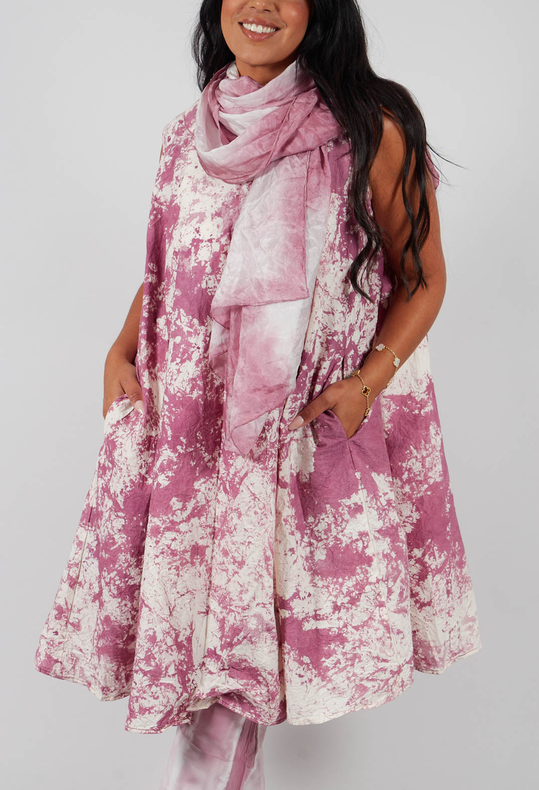 Erneueralle Dress in Rosenholz Pink