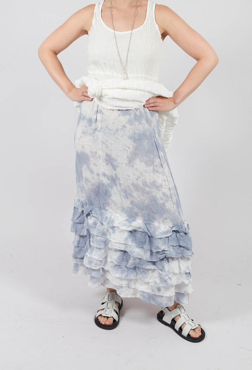Zentralknapp Skirt in Wind Blue