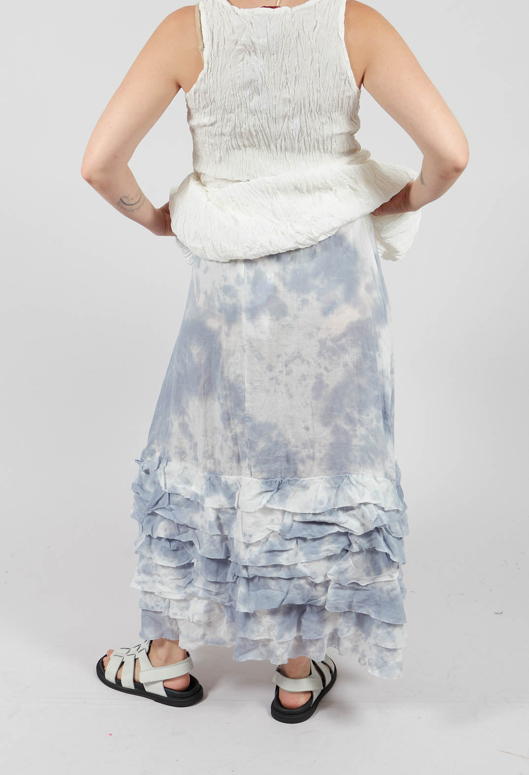 Zentralknapp Skirt in Wind Blue