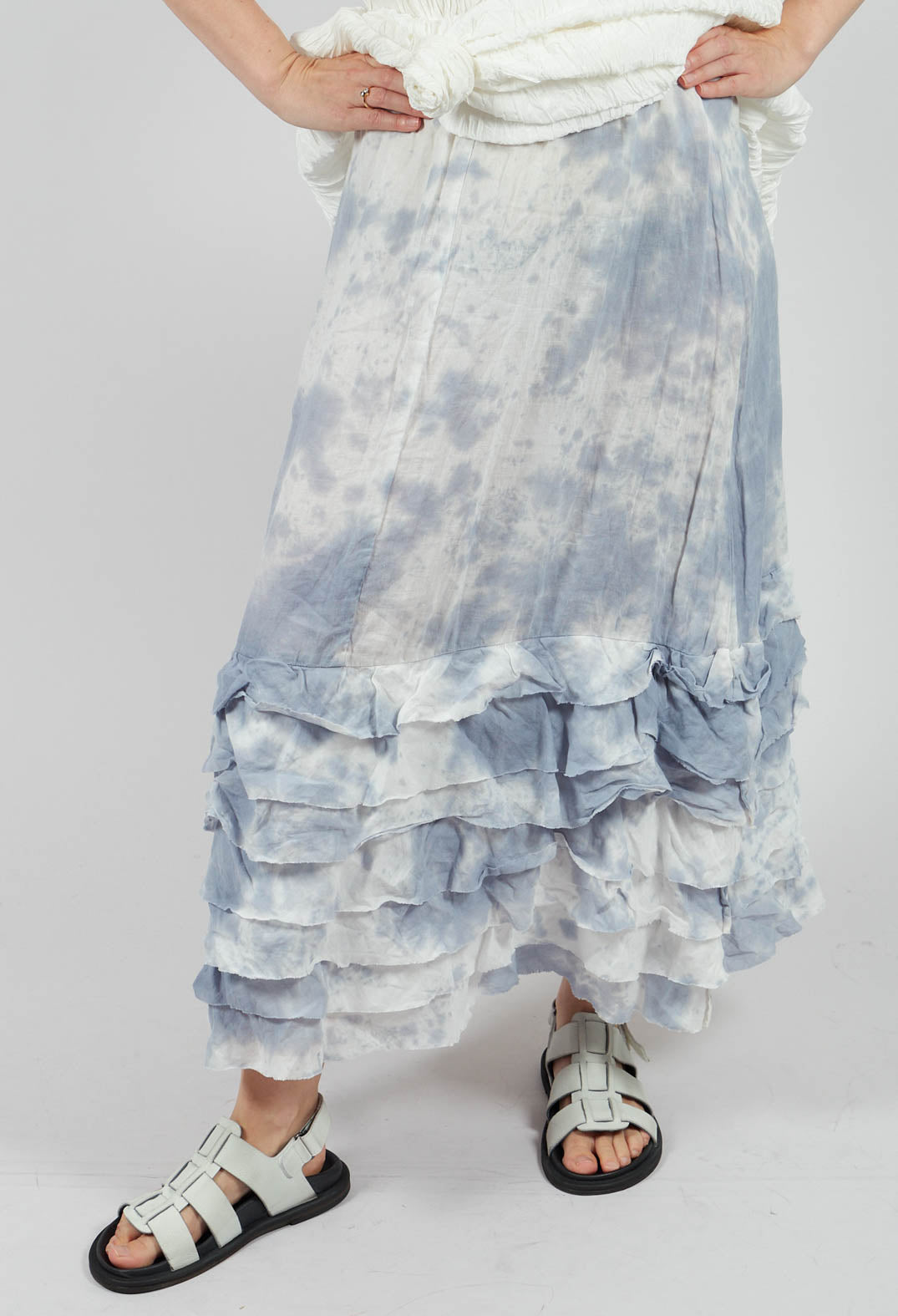 Zentralknapp Skirt in Wind Blue