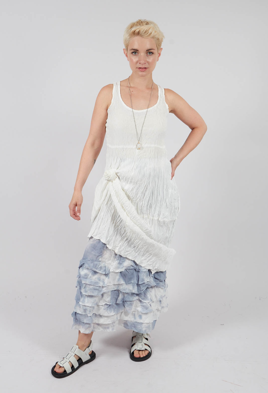 Zentralknapp Skirt in Wind Blue