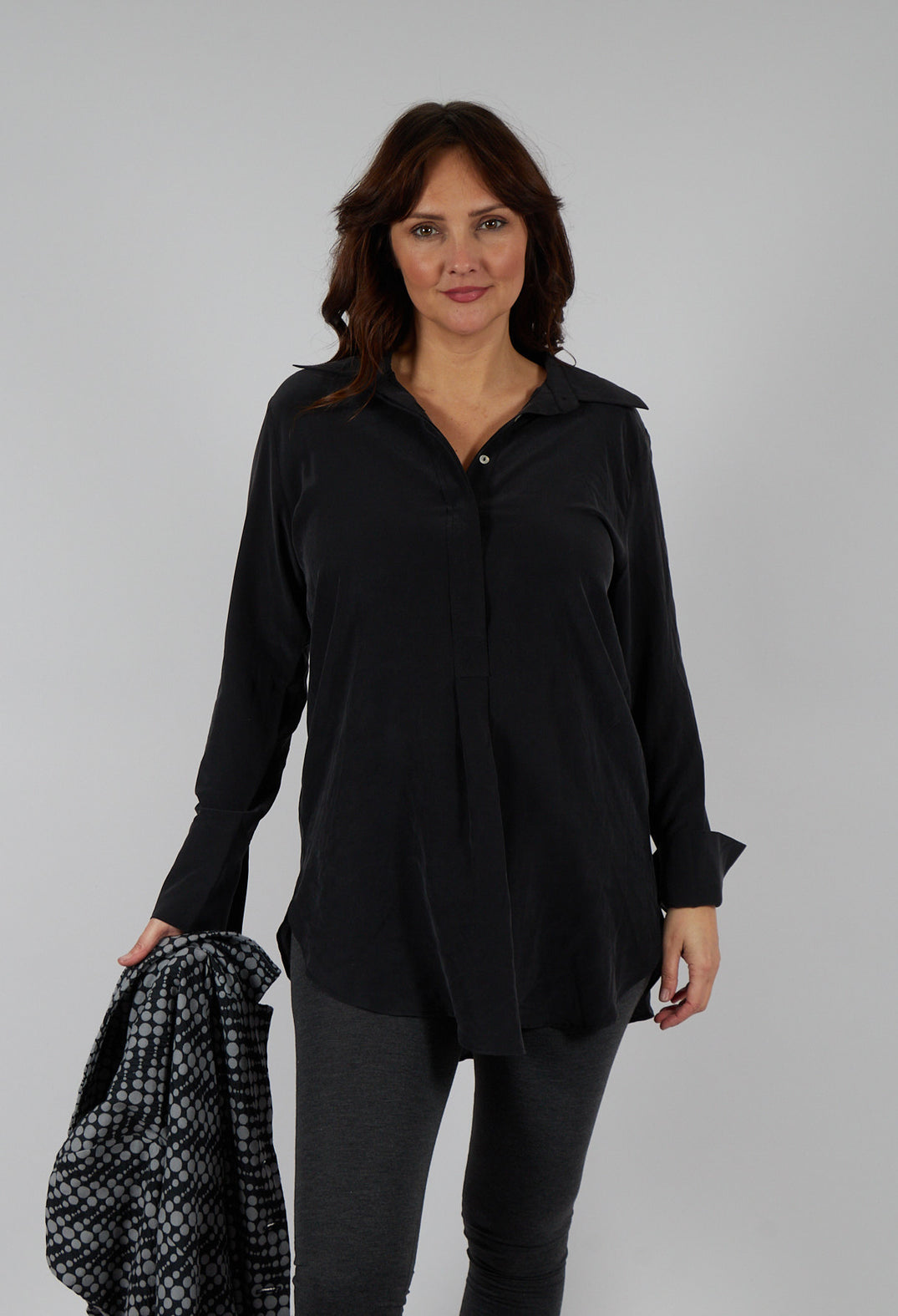 Silk Blouse in Black