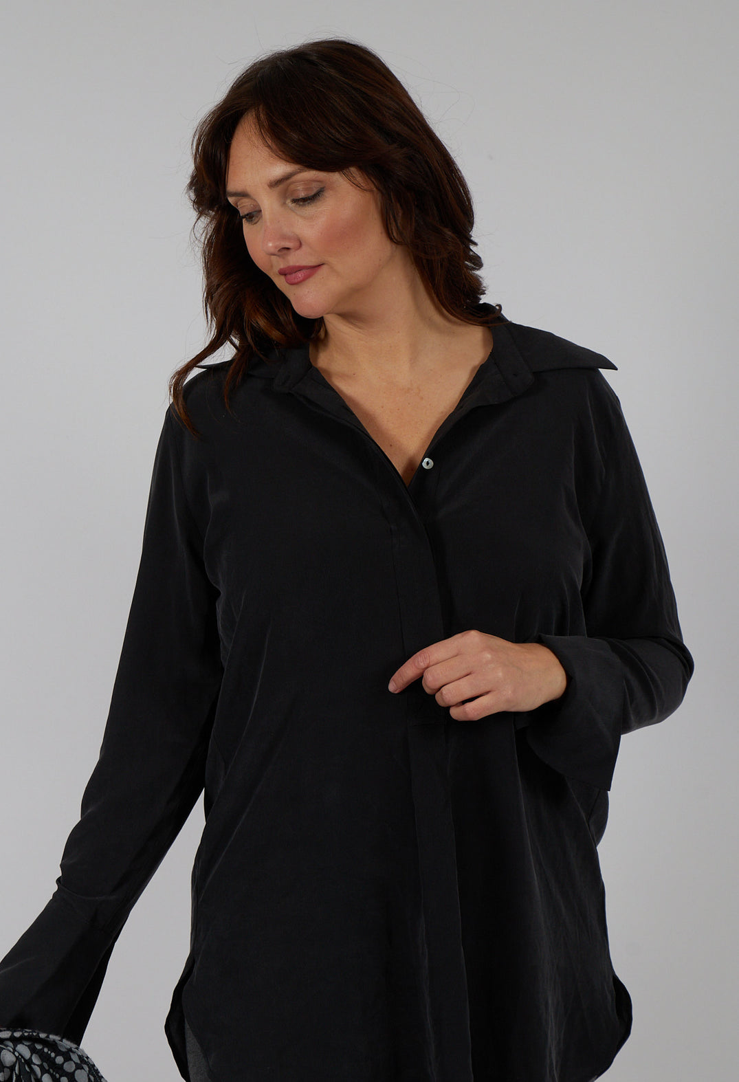 Silk Blouse in Black