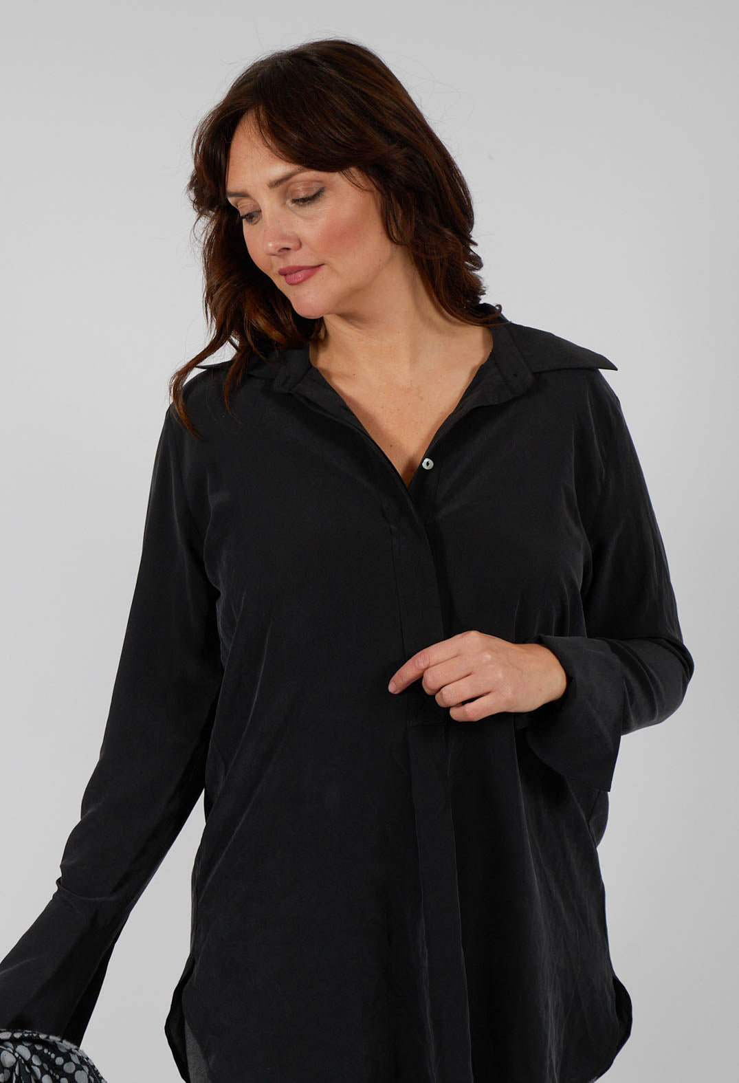 Silk Blouse in Black