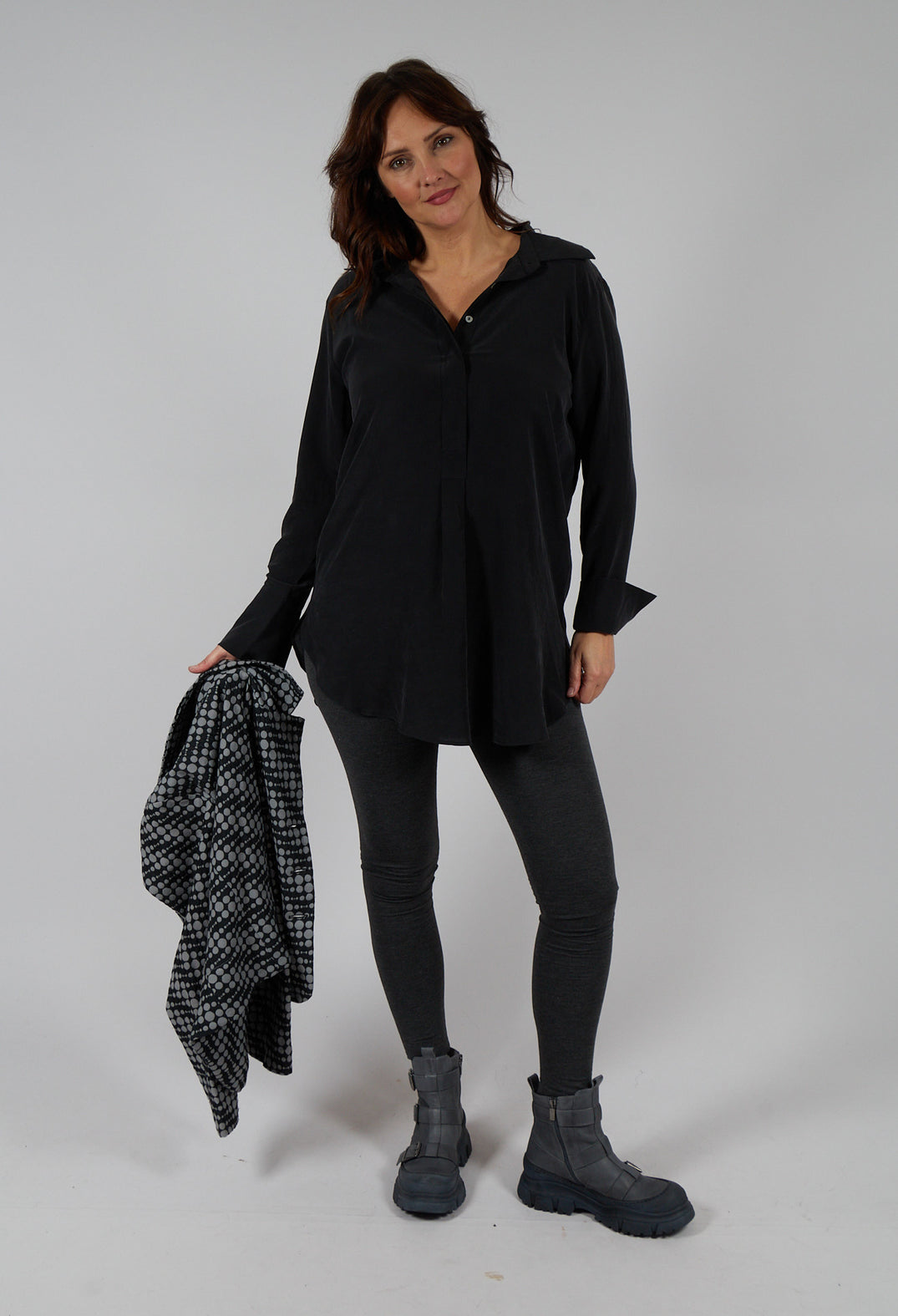 Silk Blouse in Black