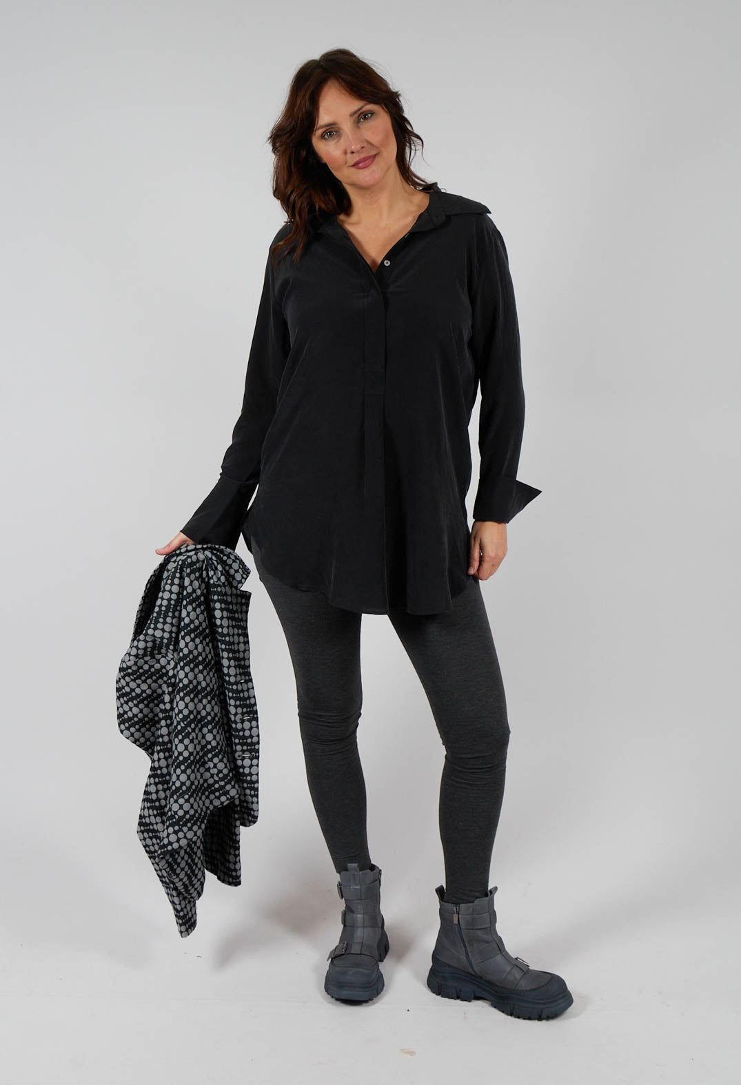 Silk Blouse in Black