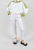 Pull on Trousers with Side Pockets in White