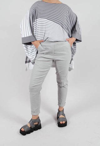 Pull on Trousers with Side Pockets in Grey
