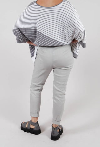 Pull on Trousers with Side Pockets in Grey