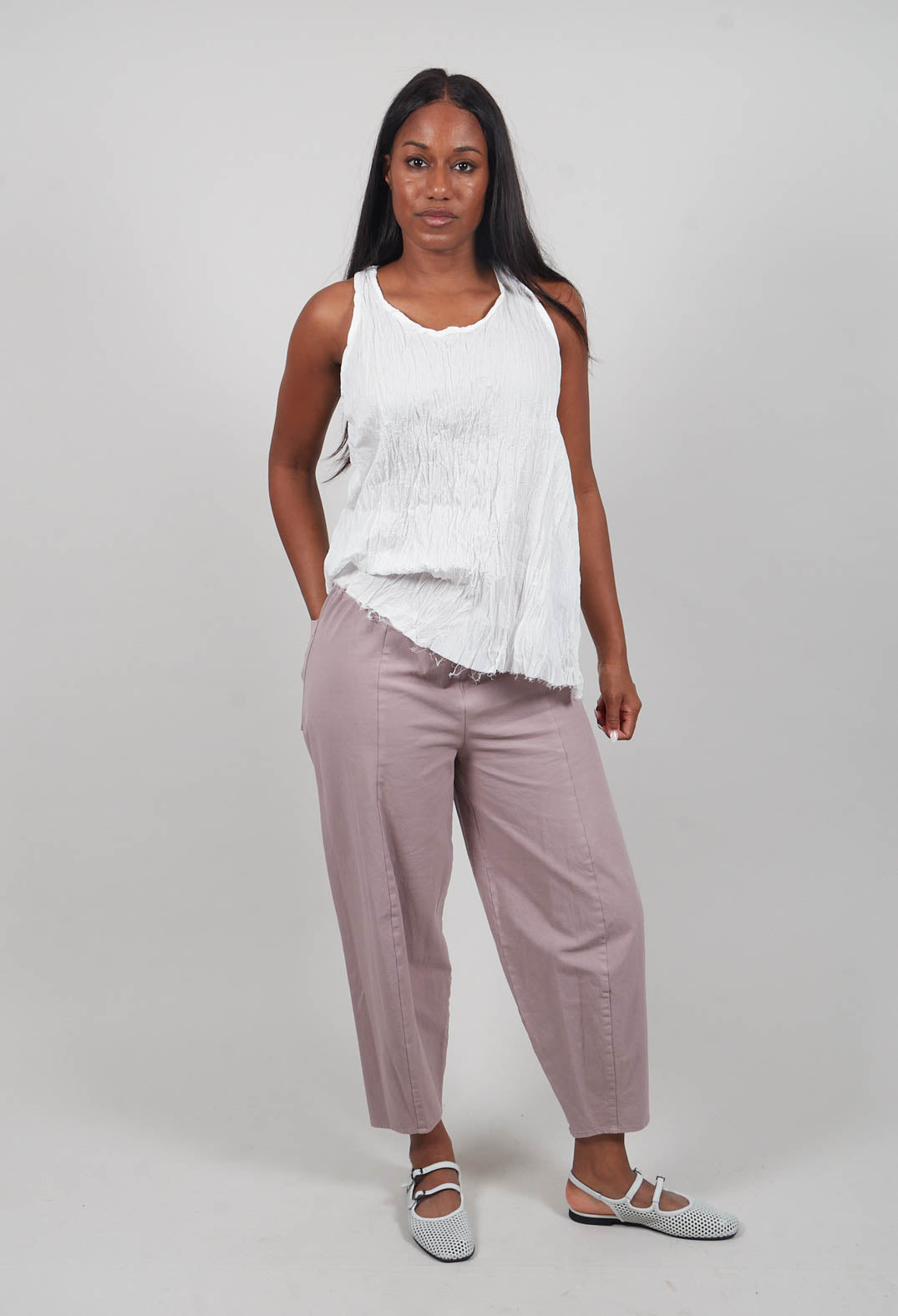 Balloon Leg Trouser in Pink